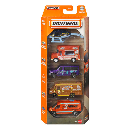Matchbox Sets Mattel City Life 5-Pack Vehicles JJP34 (C1817)