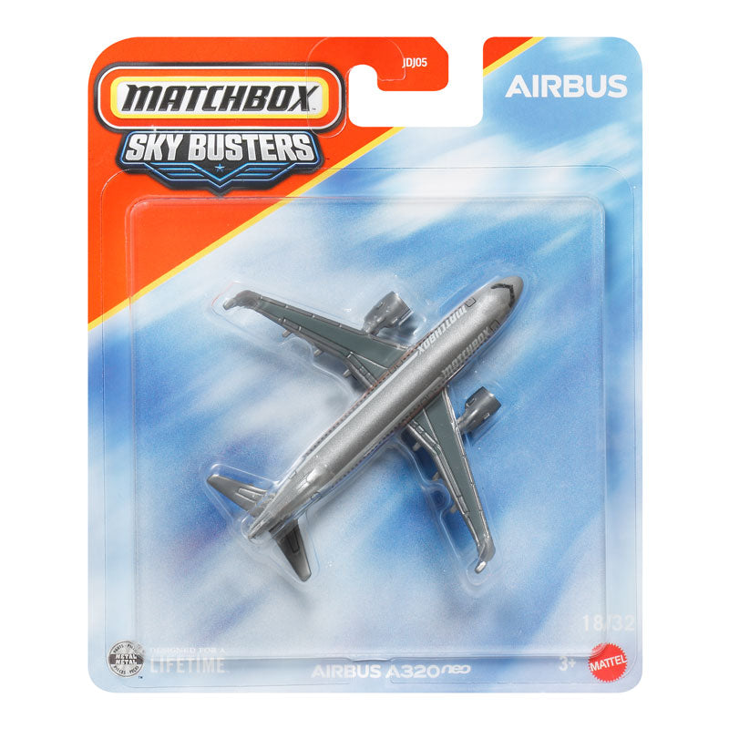 Matchbox Sky Busters Mattel Airplane J Airbus A320neo (JDJ05)
