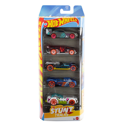 Hot Wheels Set Mattel 5 Car Stunt Tracks Collection Pack (1806)
