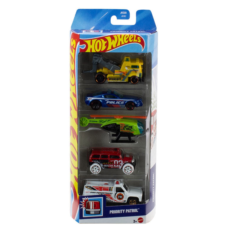 Hot Wheels Set Priority Patrol 5-Car Multipack JKG09 (1806)