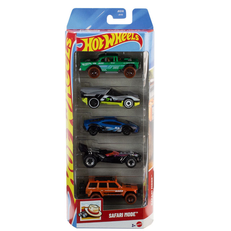 Hot Wheels Set Mattel Safari Mode 5 Car Pack JKG18 (1806)