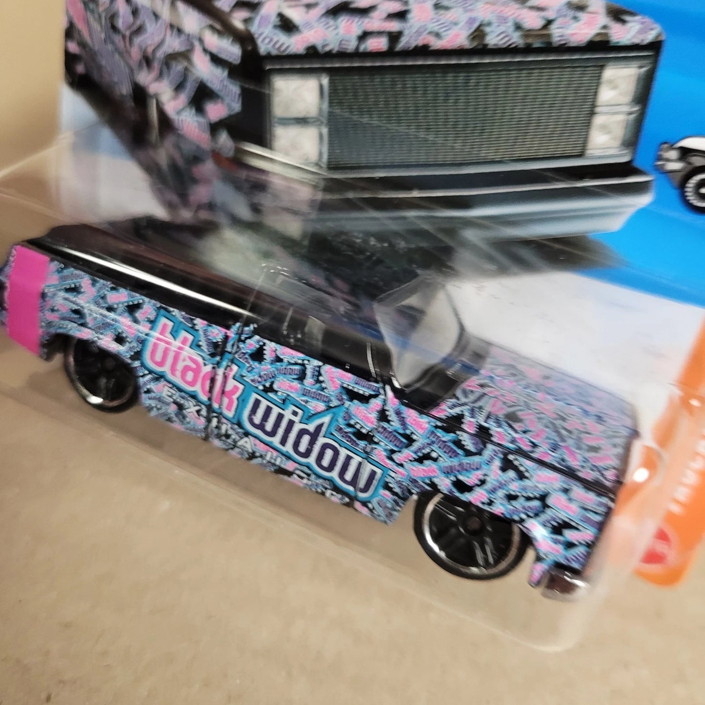 2026 Hot Wheels '83 Chevy Silverado Black Widow Truck Truckin' Along Short Card