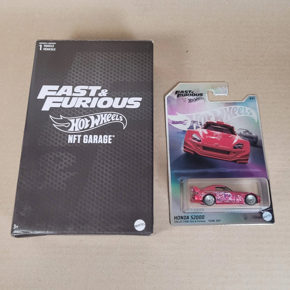 Hot Wheels NFTGarage Fast And Furious Nissan Honda S2000 Pink Spectraflame