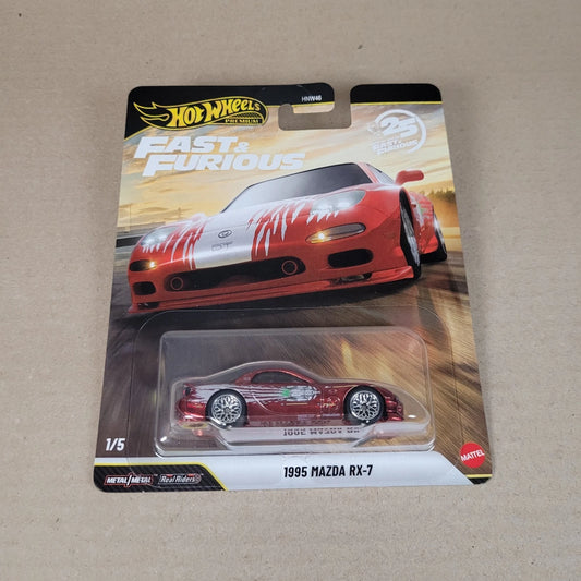 Hot Wheels 2026 Fast and Furious Premium 1995 Mazda RX-7 Chase Red
