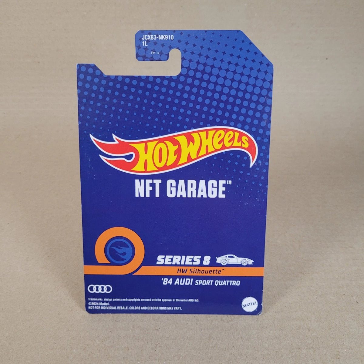 Hot Wheels NFTGarage 84 Audi Sports Quattro Blue