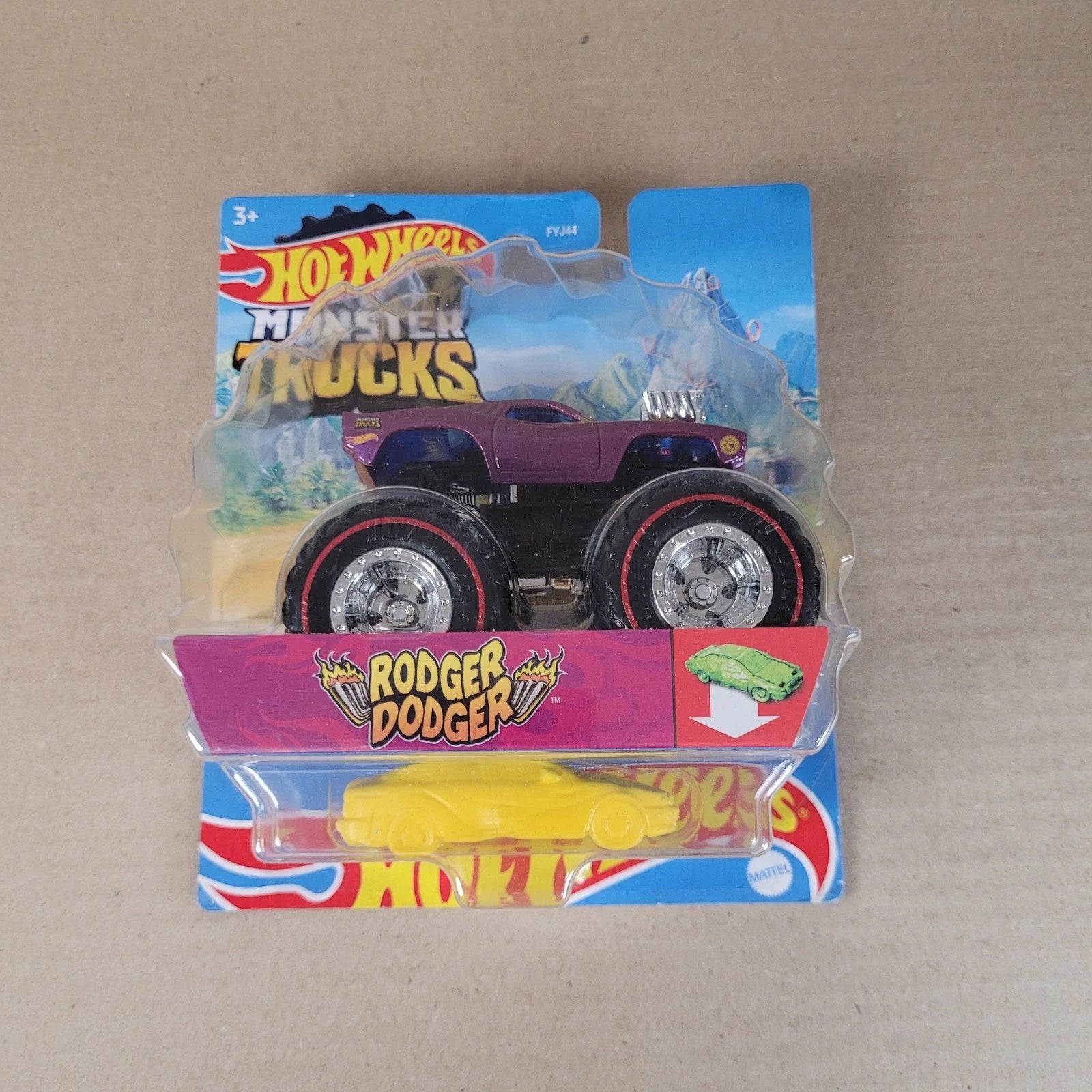 2021 Hot Wheels Monster Trucks Treasure Hunt Rodger Dodger Purple