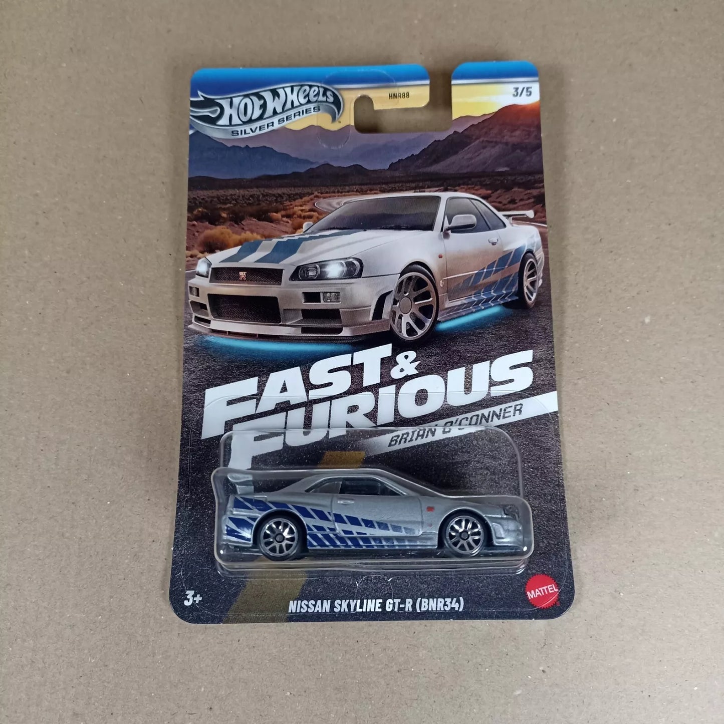 Hot Wheels Fast And Furious Brian O'Conner New Full Set - Supra Eclipse Skyline HNR88