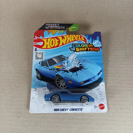2025 Hot Wheels Color Shifters Transformers 1980 Chevy Corvette Chevrolet Blue