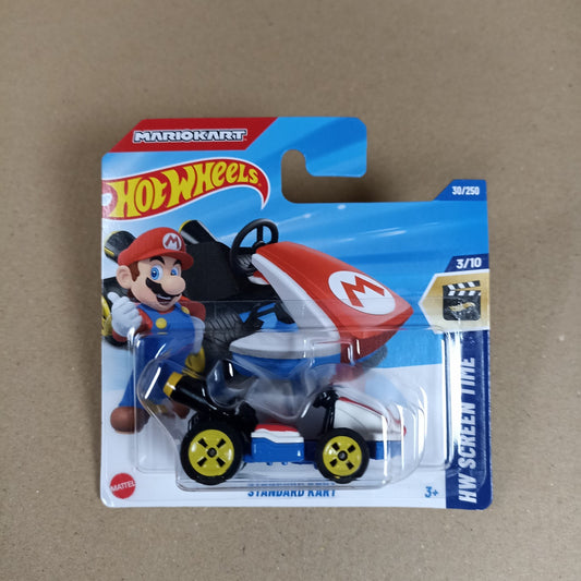 Hot Wheels Mario Standard Kart #30 HW Screen Time 2025 Short Card