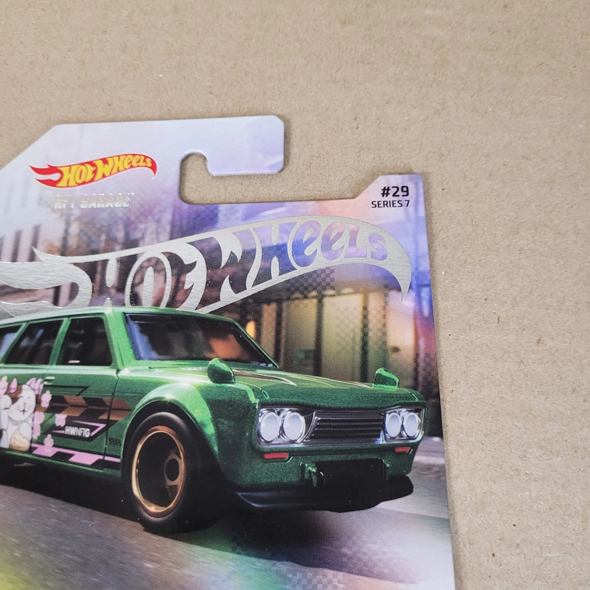 Hot Wheels NFTGarage Datsun Bluebird Wagon 510 Green