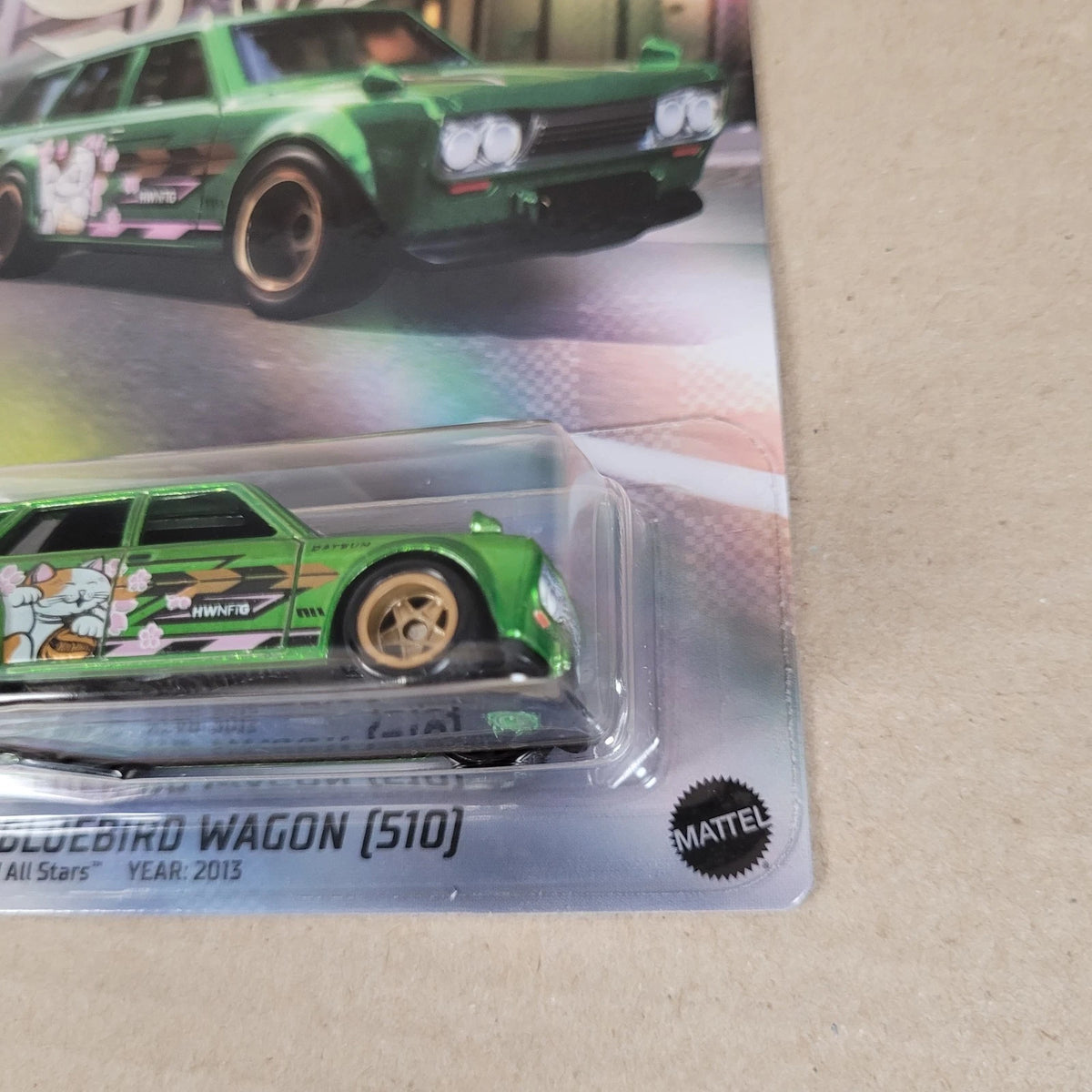 Hot Wheels NFTGarage Datsun Bluebird Wagon 510 Green