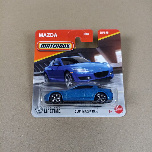 Matchbox  2004 Mazda RX-8 Blue 2025 Short Card