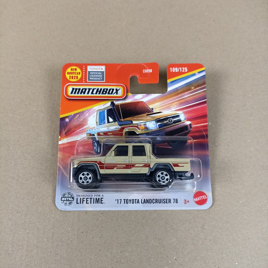 Matchbox 17 Toyota Landcruiser 78 #109 2025 Short Card