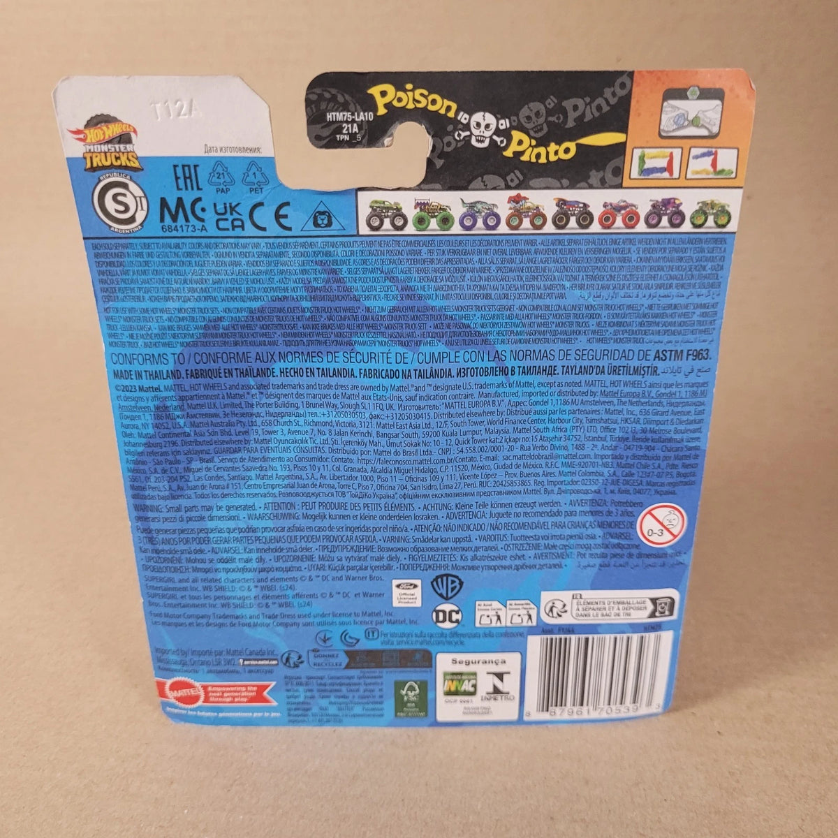 2024 Hot Wheels Treasure Hunt Poison Pinto Monster Trucks 2024 Chrome