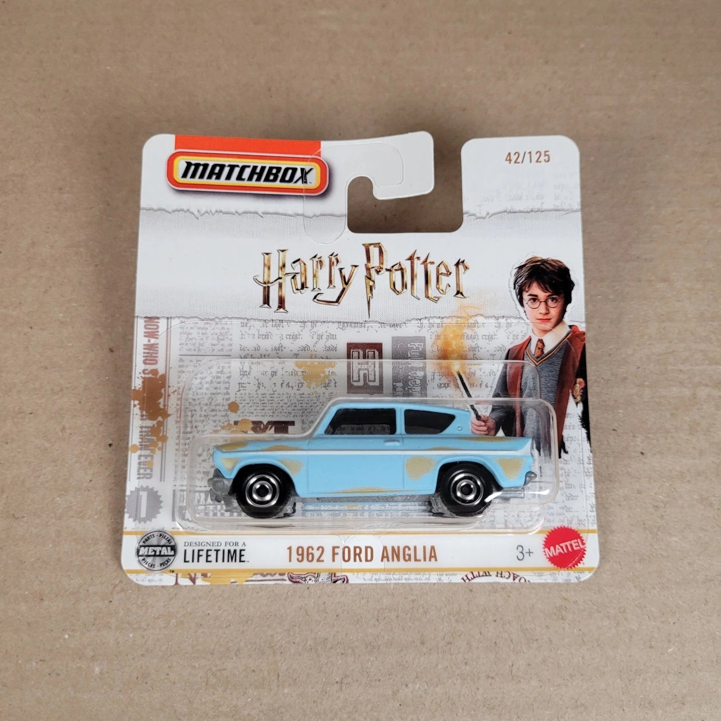 Matchbox '62 Ford Anglia Blue Harry Potter 2025 Short Card