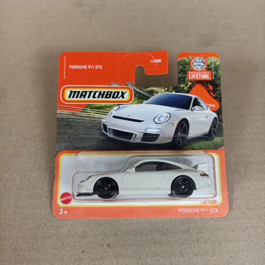 2024 Matchbox Porsche 911 GT3 #73 White Short Card
