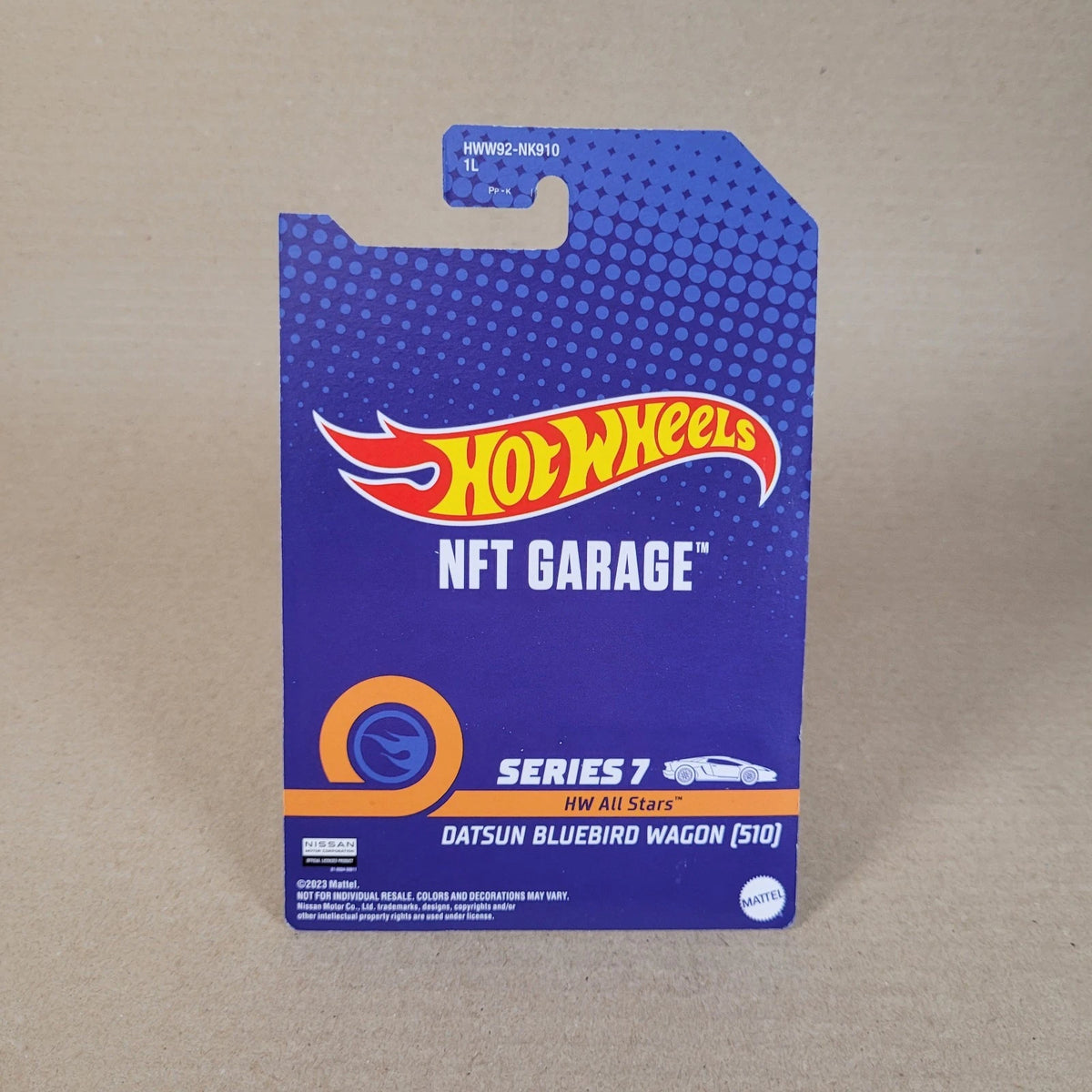 Hot Wheels NFTGarage Datsun Bluebird Wagon 510 Green