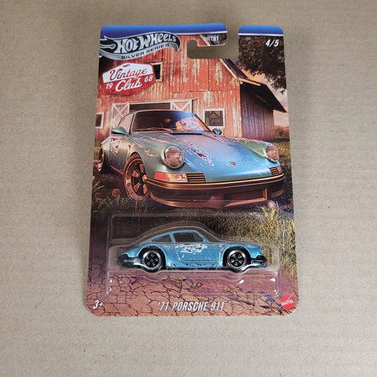 2025 Hot Wheels Silver Series Vintage Club '71 Porsche 911 4/5 Barn Find