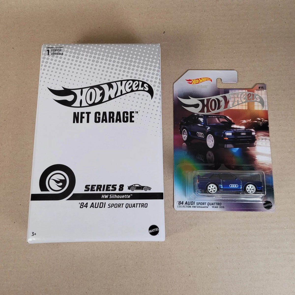 Hot Wheels NFTGarage 84 Audi Sports Quattro Blue