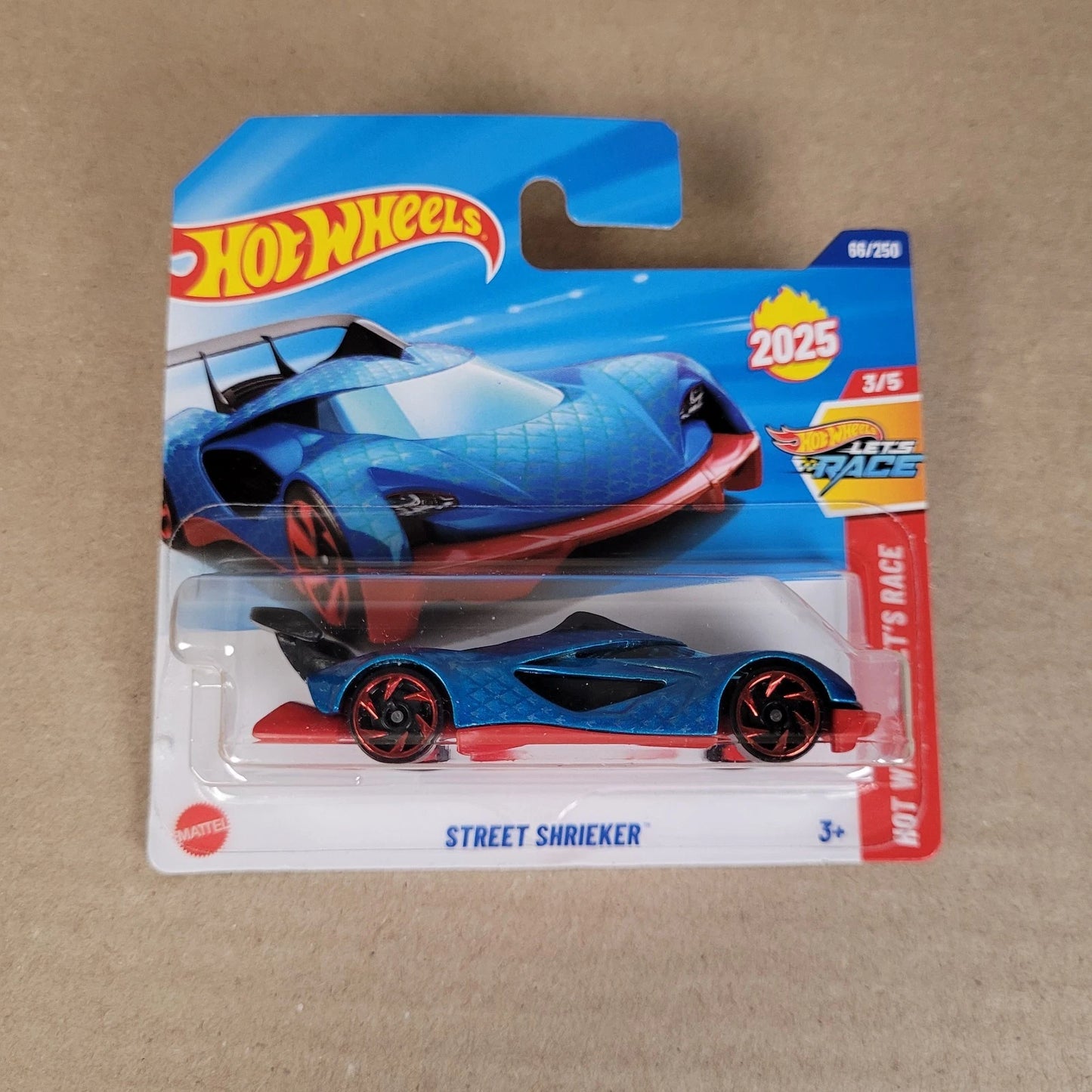 Hot Wheels Hot Wheels Street Shrieker Blue Let's Race Netflix 2025 Short Card