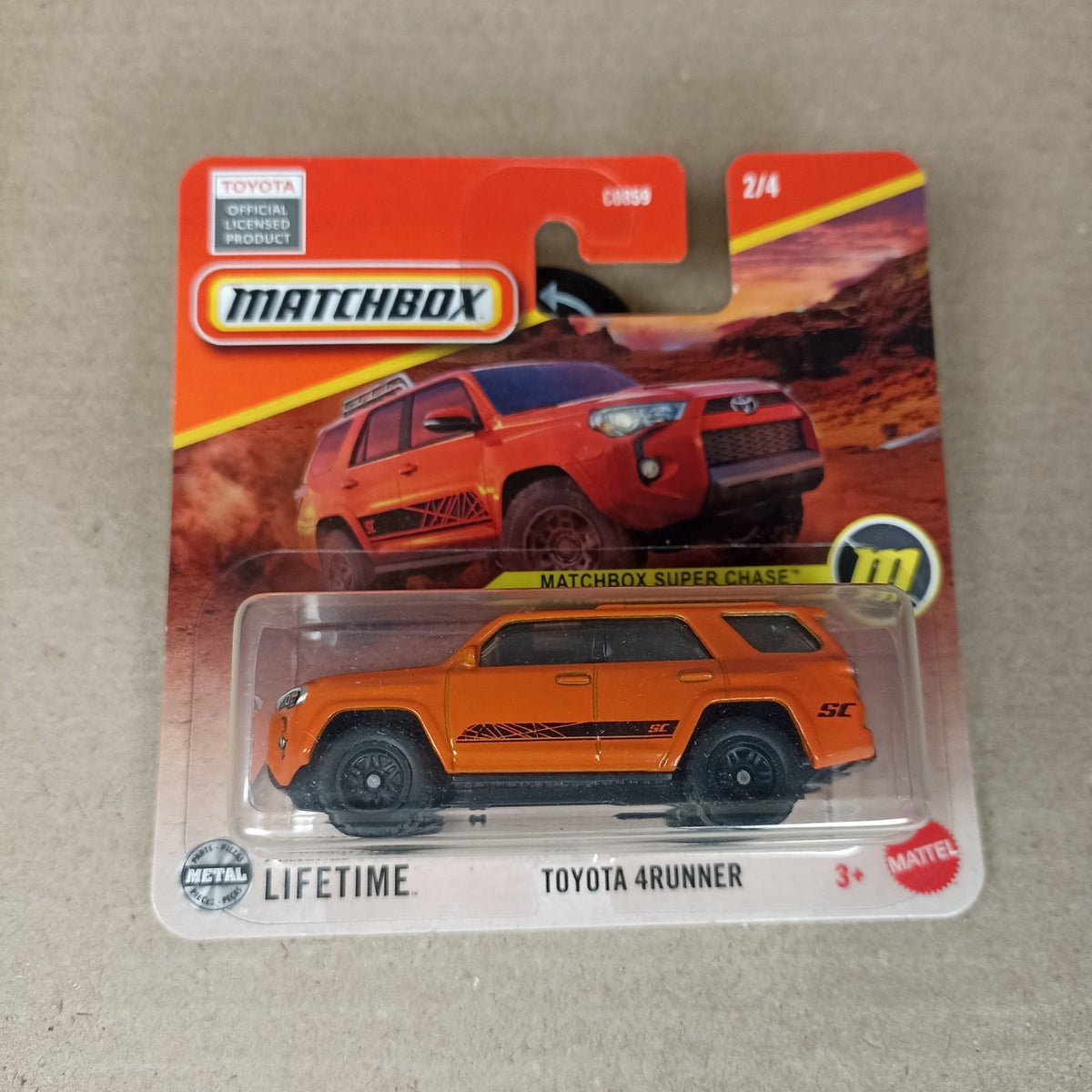 Matchbox Toyota 4Runner Super Chase 2025 Short Card - ** Not Perfect Card **