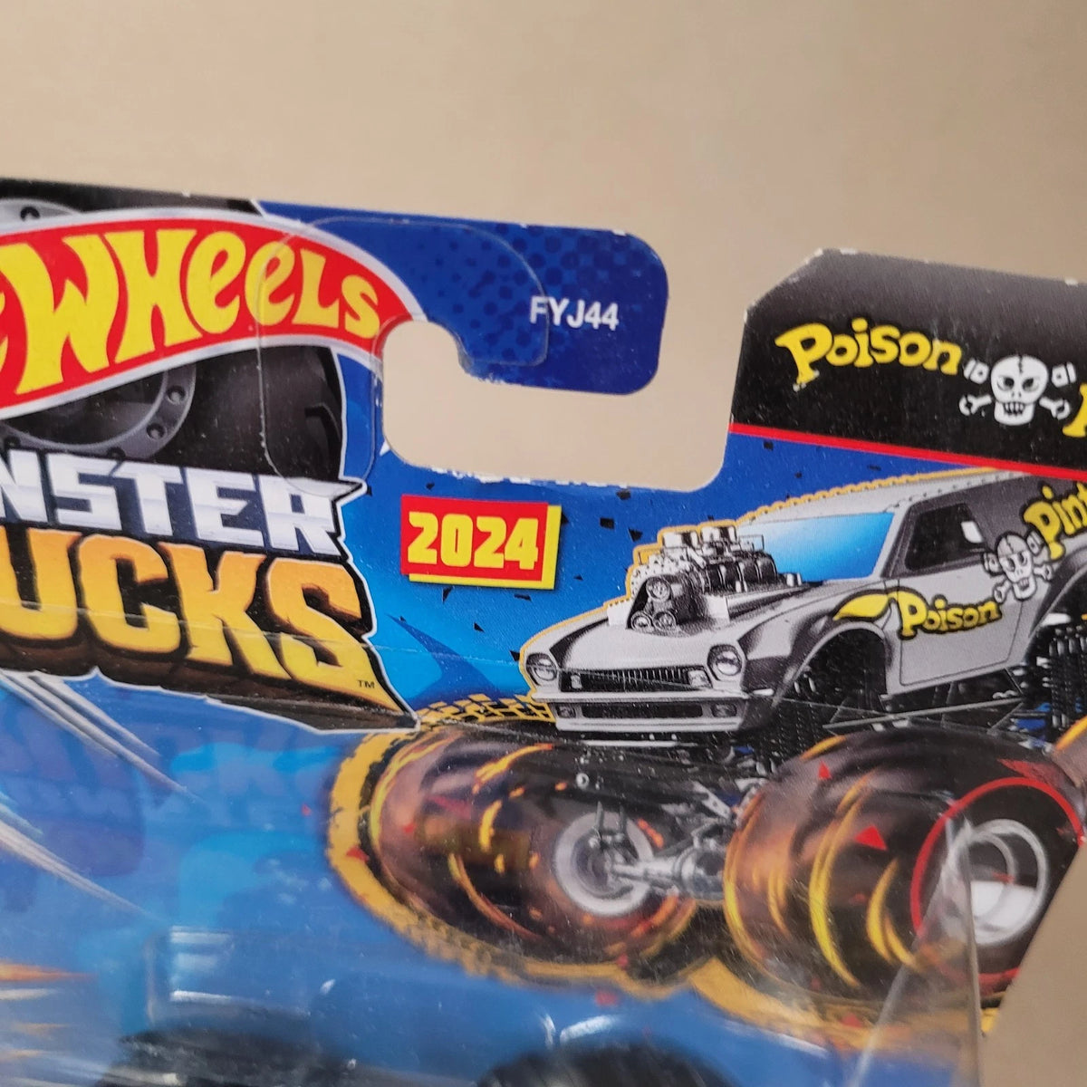 2024 Hot Wheels Treasure Hunt Poison Pinto Monster Trucks 2024 Chrome