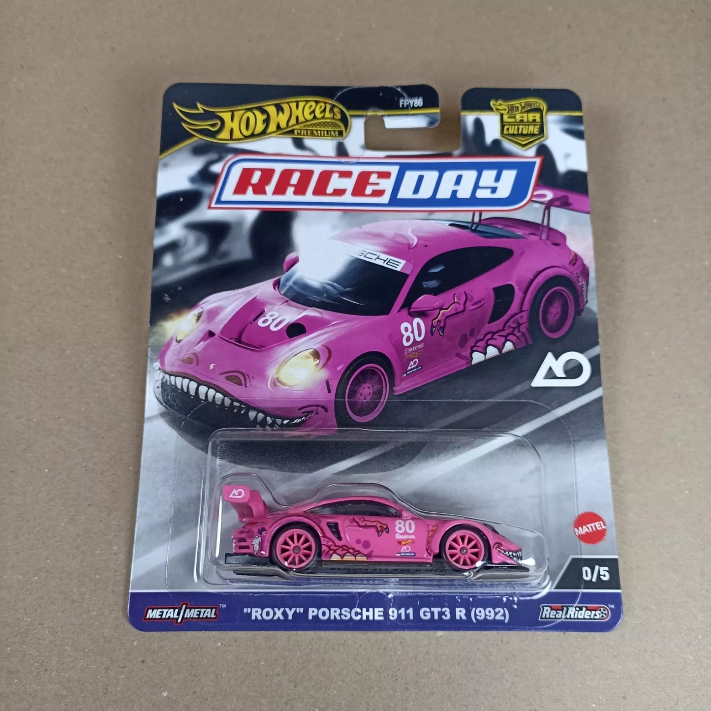 Hot Wheels Race Day Roxy Porsche 911 GT3 R (992) Pink 0/5 Chase FPY86