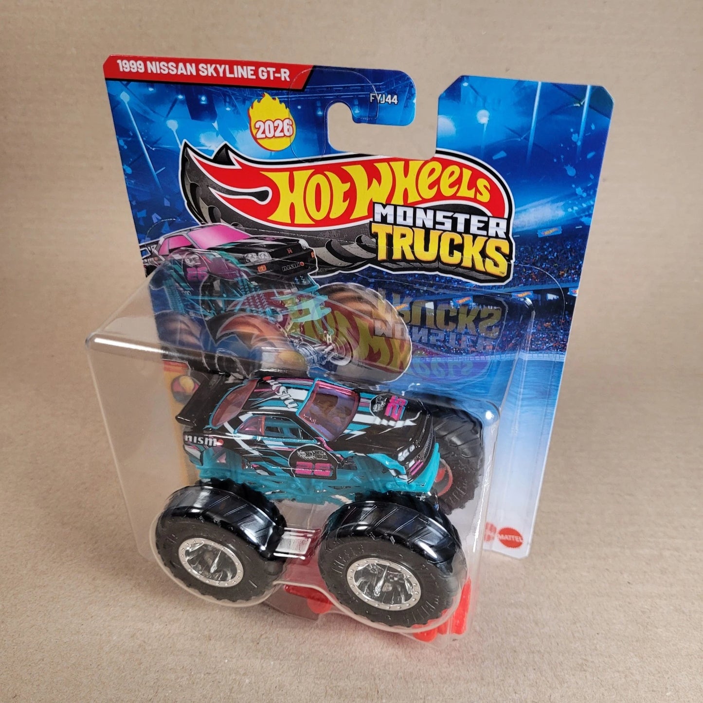 2026 Hot Wheels Monster Trucks 1999 Nissan Skyline GT-R Black Nismo