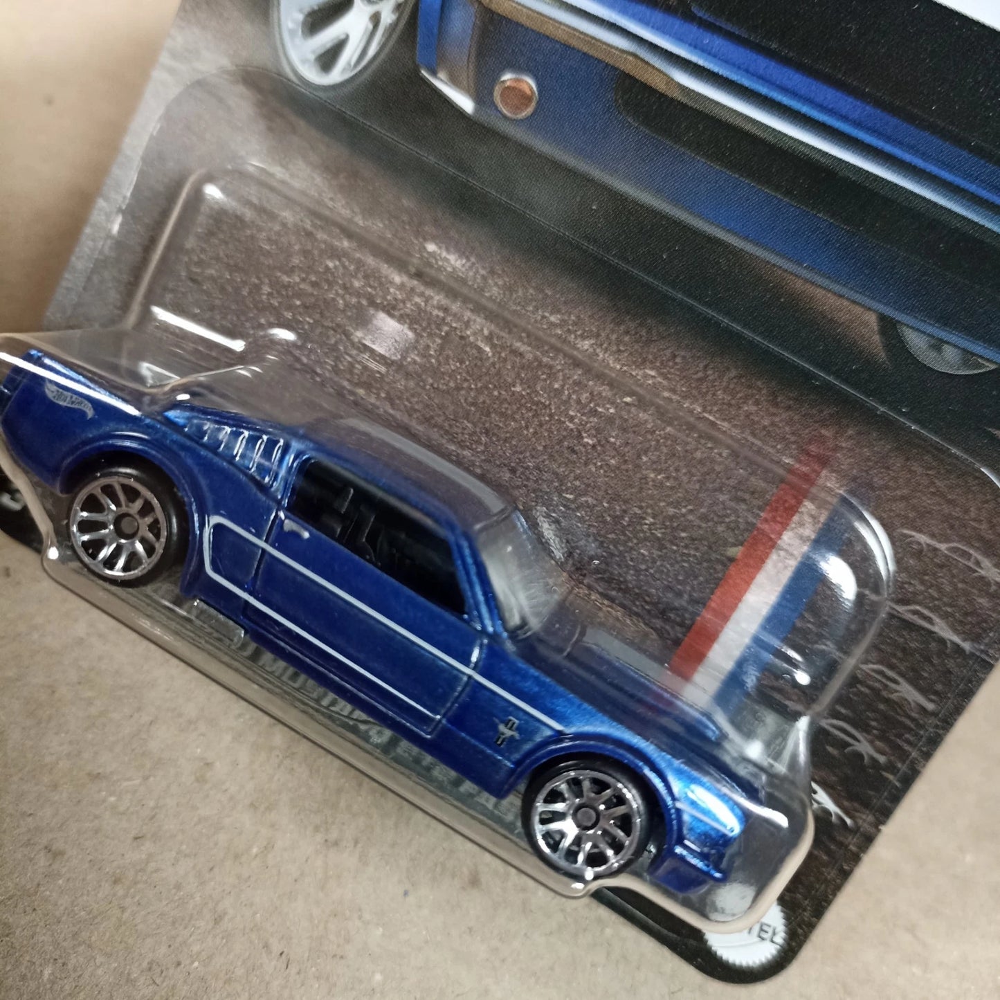 Hot Wheels Mustang Chase 60 Years ‘65 Ford 2+2 Fastback Blue Silver Series GRT01