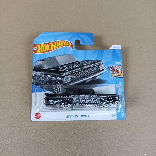 2024 Hot Wheels 59 Chevy Impala Black Treasure Hunt Short Card