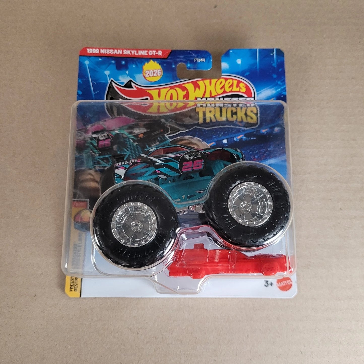 2026 Hot Wheels Monster Trucks 1999 Nissan Skyline GT-R Black Nismo