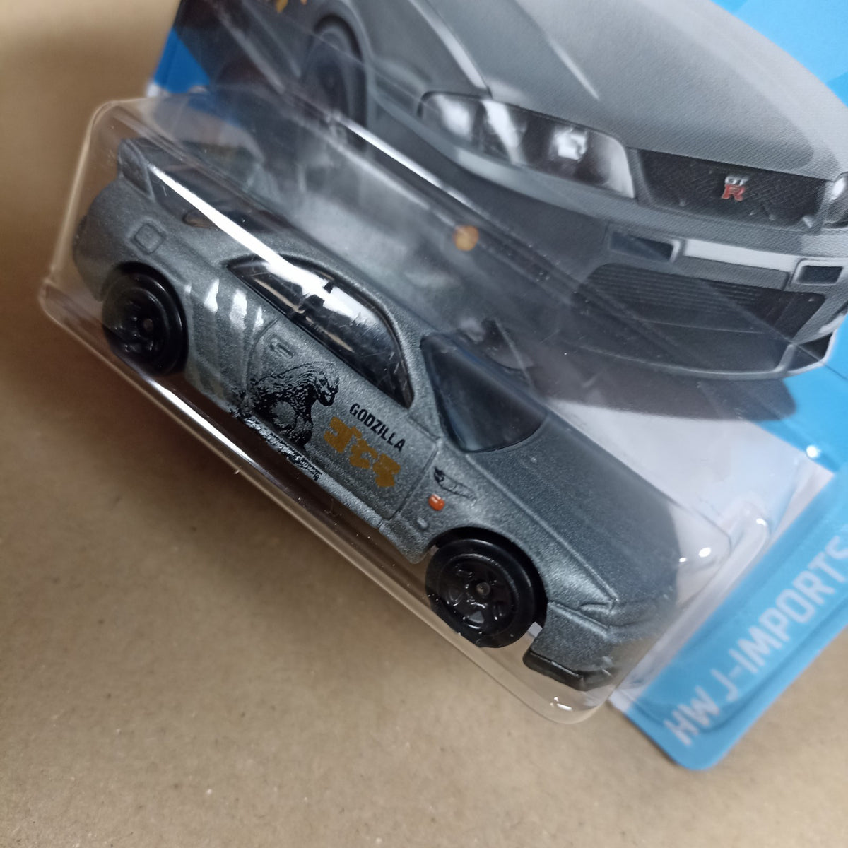 2024 Hot Wheels Nissan Skyline GT-R BCNR33 Grey Godzilla Short Card