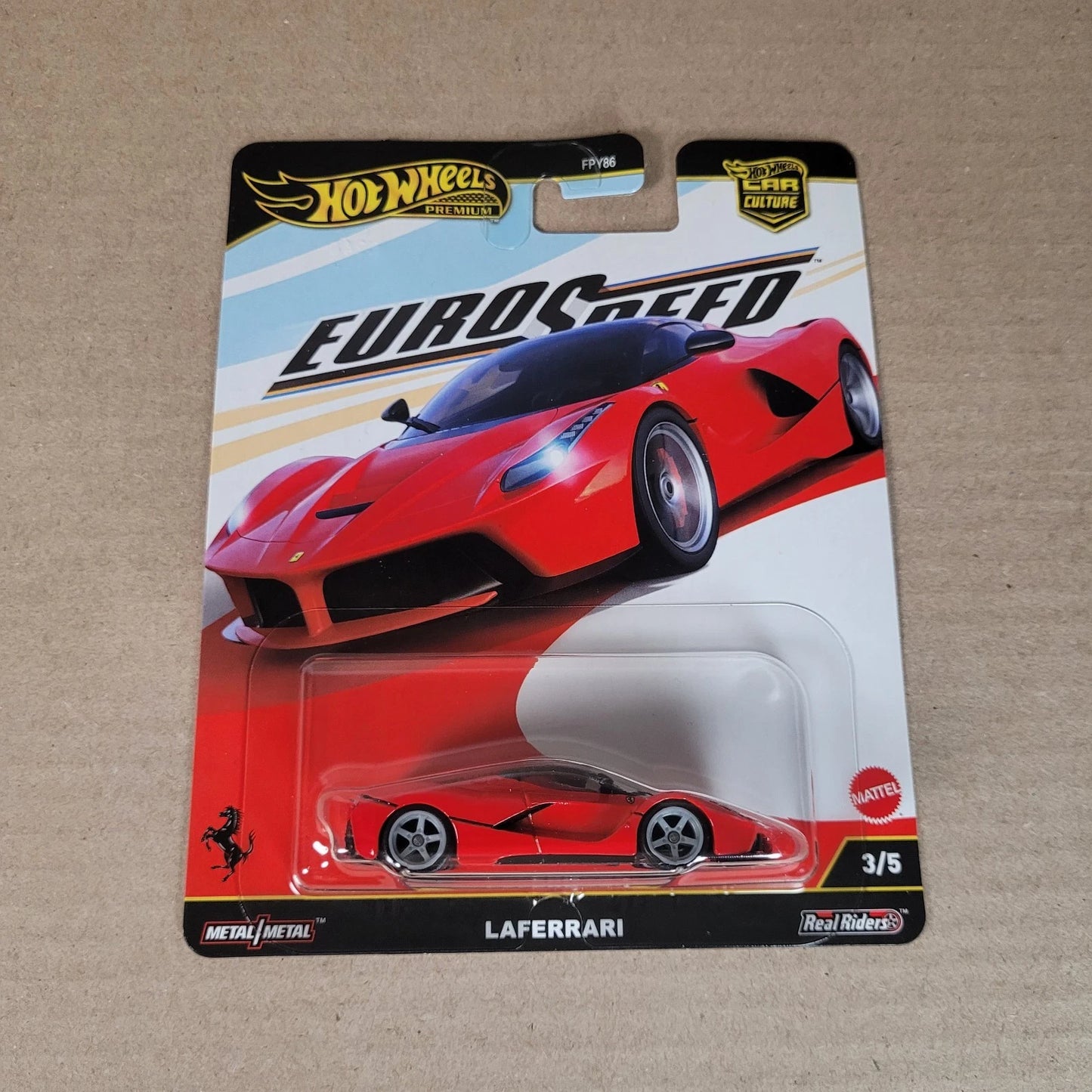 2025 Hot Wheels Lot 2x La Ferrari + Ferrari 499P Eurospeed Circuit Legends Red