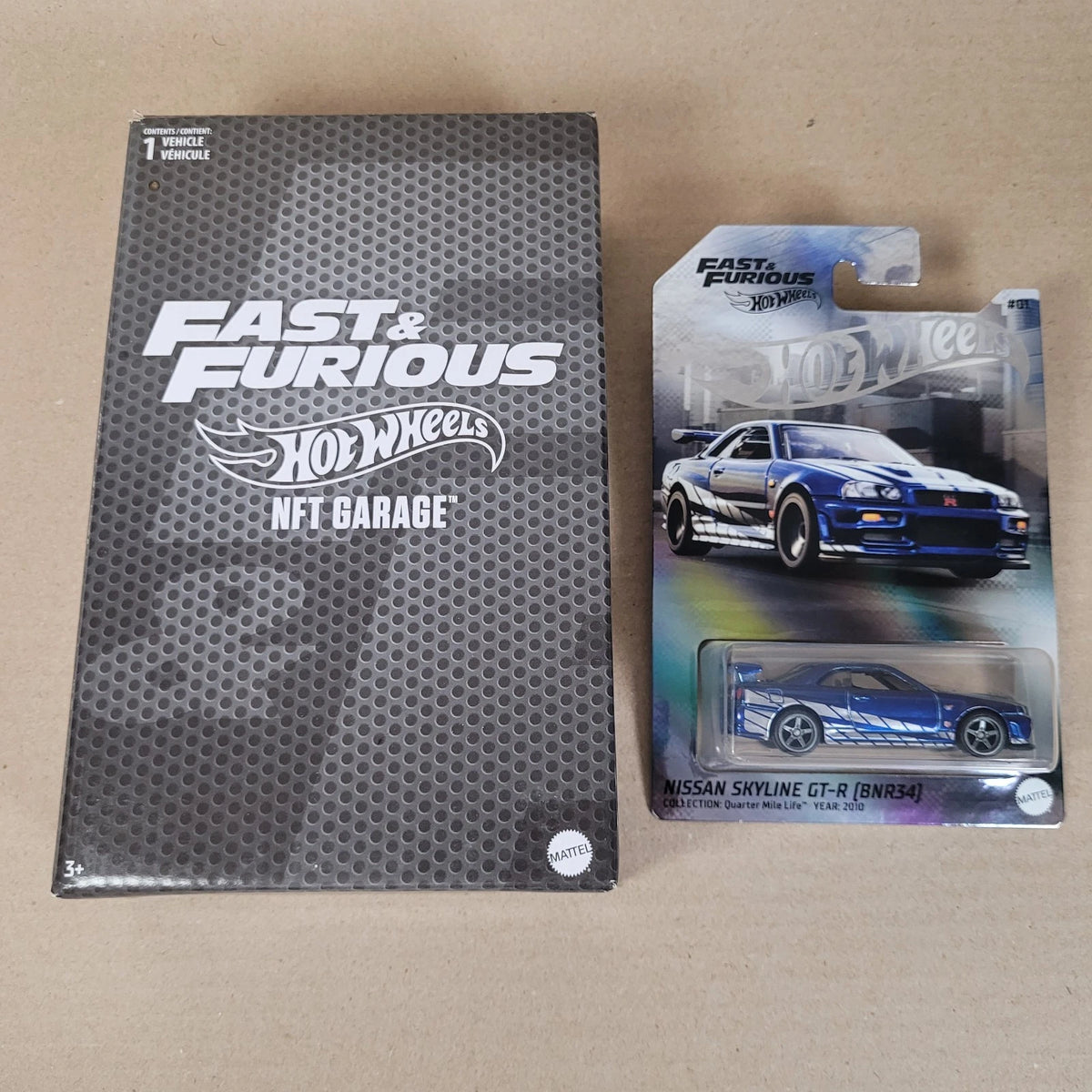 Hot Wheels NFTGarage Fast And Furious Nissan Skyline GT-R BNR34
