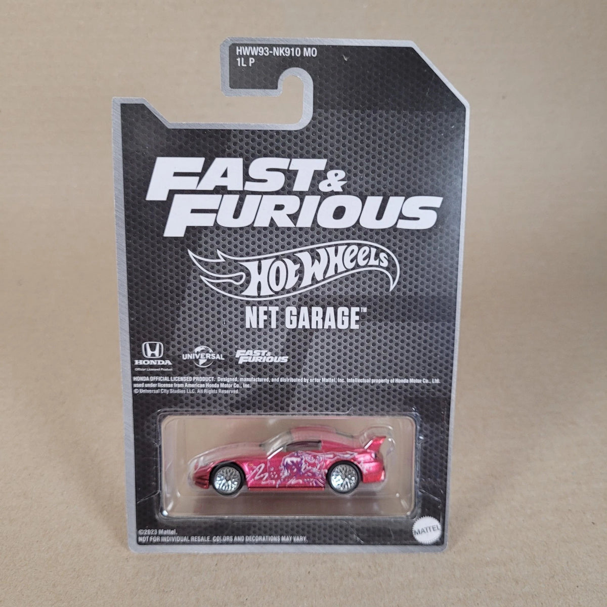 Hot Wheels NFTGarage Fast And Furious Nissan Honda S2000 Pink Spectraflame