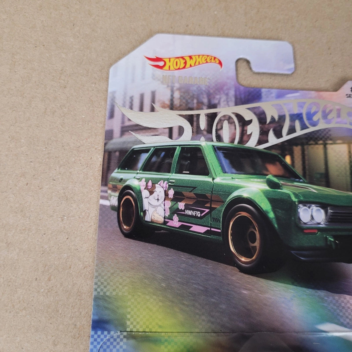 Hot Wheels NFTGarage Datsun Bluebird Wagon 510 Green