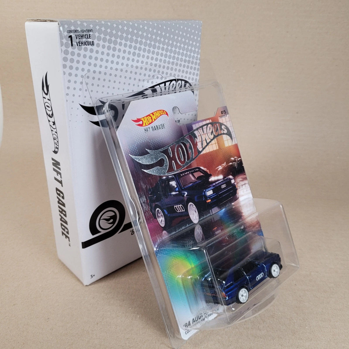 Hot Wheels NFTGarage 84 Audi Sports Quattro Blue